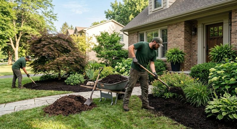 Brown Mulch Installation in Honolulu, HI