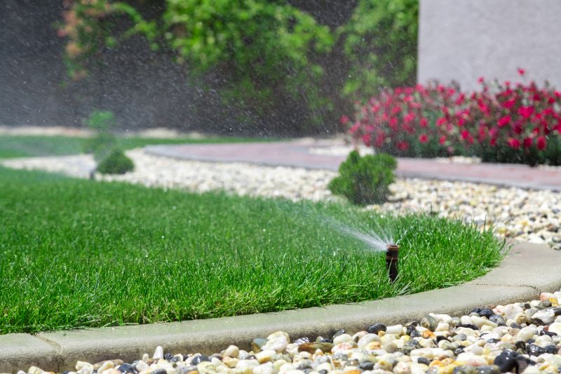 Sprinkler System in Yard